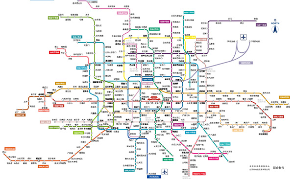 北京地铁线路图，北京地铁全图高清版大图